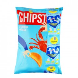 Kartupeļu čipsi, CHIPSTERS, krabju,- 70g Kartupeļu čipsi, CHIPSTERS, krabju,- 70g