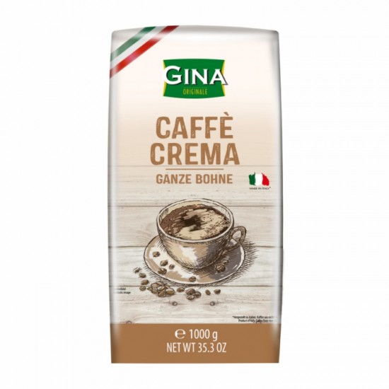 Grauzdētas kafijas pupiņas GINA Caffe Crema,-1kg