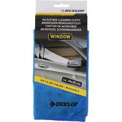 Mikrofibras lupatiņa auto stiklu tīrīšanai WINDOW DUNLOP 35x35cm Mikrofibras lupatiņa auto stiklu tīrīšanai WINDOW DUNLOP 35x35cm