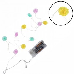 Gaismas virtene, 10LED,1,20m,  EAZYUSE,- Flower motley