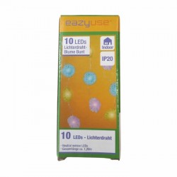 Gaismas virtene, 10LED,1,20m, EAZYUSE,- Flower motley Gaismas virtene, 10LED,1,20m, EAZYUSE,- Flower motley