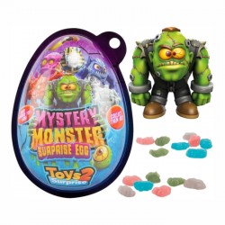 Игрушка-сюрприз с конфетами, МОНСТР ТАЙНА, - 15г