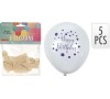 Piepūšamie baloni 5gab "Happy Birthday"