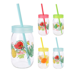 Stikla glāze ar salminu 370ML Stikla glāze ar salminu 370ML