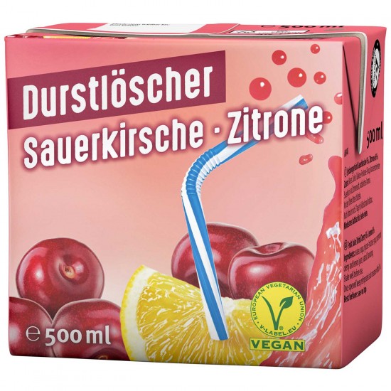 Напиток DURSTLOSCHER 0,5л - вишня/лимон Напиток DURSTLOSCHER 0,5л - вишня/лимон