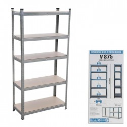 Металлический стеллаж, BODEN, - 180x90x40 см.