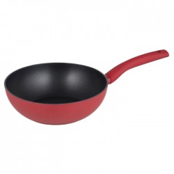 WOK - panna, Ø 24cm, MICHELINO,- sarkana WOK - panna, Ø 24cm, MICHELINO,- sarkana