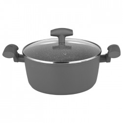 Katls ar vāku, Ø 20cm, MICHELINO,- pelēks Katls ar vāku, Ø 20cm, MICHELINO,- pelēks