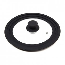 Крышка, стеклянная с силиконовым краем, MICHELINO, - 26-30 см.