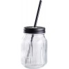 Stikla glāze ar salmiņu 450ml