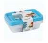 Pārtika uzglabāšanas kastes komplekts, 3 gab, - 1020ml