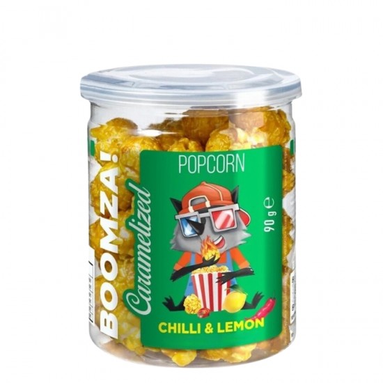 Karamelizēts popkorns, BOOMZA, 90g,- čili & citrons