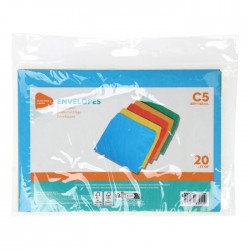 Aplokšņu komplekts, STATIONERY, C5,- 20 gab Aplokšņu komplekts, STATIONERY, C5,- 20 gab