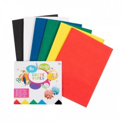 Krēppapīra komplekts, CREPE PAPER, - 6 gab Krēppapīra komplekts, CREPE PAPER, - 6 gab