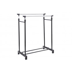 Drēbju statīvs 145x43x160 cm - ar riteņiem