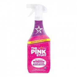 Tīrīšanas līdzeklis logiem un stiklam, THE PINK STUFF 850ml - ar rožu etiķi Tīrīšanas līdzeklis logiem un stiklam, THE PINK STUFF 850ml - ar rožu etiķi