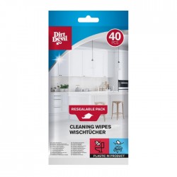 Салфетки влажные DIRT DEVIL, 40 шт, - универсальные Салфетки влажные DIRT DEVIL, 40 шт, - универсальные