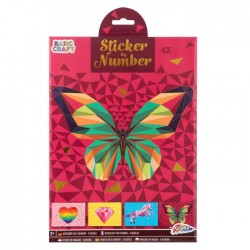 Картина наклейками, А4, - Бабочка