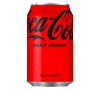 Dzēriens COCA-COLA 0.33L - ZERO SUGAR