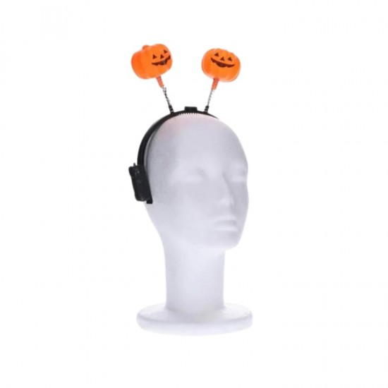 Обруч для волос, LED,- HALLOWEEN,- тыква