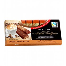 Шоколадные батончики с начинкой для капучино 100 гр Шоколадные батончики с начинкой для капучино 100 гр