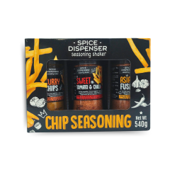 Garšvielu dzirnaviņas CHIP SEASONING 3gb | 540g Garšvielu dzirnaviņas CHIP SEASONING 3gb | 540g