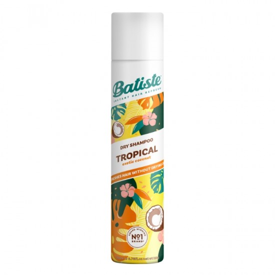 Sausais šampūns, BATISTE, 200ml,- Tropical