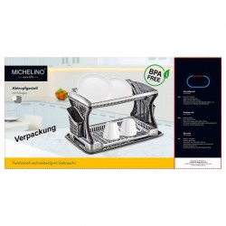 Trauku žāvēšanas statīs, MICHELINO,- pelēks Trauku žāvēšanas statīs, MICHELINO,- pelēks
