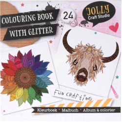 Krāsojamā gramata GLITTER JOLLY Craft Studio