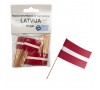 Kociņi servēšanai ar karodziņu, ar Latvijas karogu, 50 gab