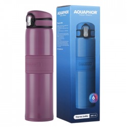 Termopudele, AQUAPHOR,480ml,- rozā
