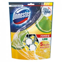 Tualetes bloks, DOMESTOS, 5x55mg,- Lime Tualetes bloks, DOMESTOS, 5x55mg,- Lime