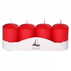 Adventes sveces, POLAR,4 gab,- sarkanas Adventes sveces, POLAR,4 gab,- sarkanas