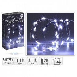 Линейка светильников на батарейках, 20LED, - холодный белый Линейка светильников на батарейках, 20LED, - холодный белый