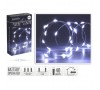Lampiņu virtene uz batarijām, 40LED,- cold white
