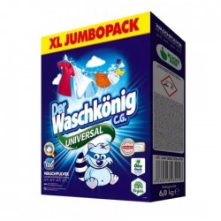 Veļas pulveris Waschkönig, 6 kg,- Universālais Veļas pulveris Waschkönig, 6 kg,- Universālais