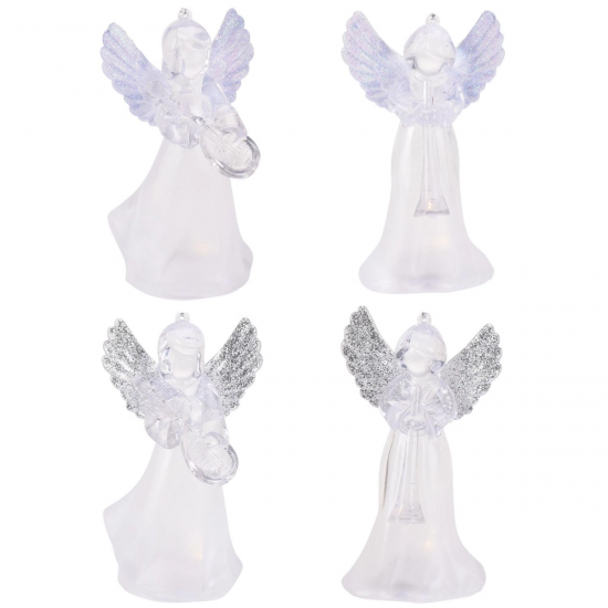 Eglītes rotājums - LED ENĢELIS 11 cm