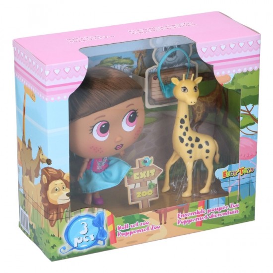 Lelle ar aksesuāriem, EDDY TOYS,- Zoo