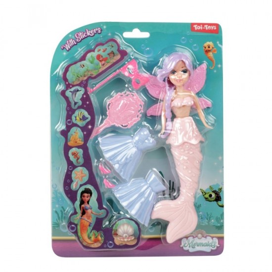 Кукла-русалка, TOI-TOYS, - 21 см.