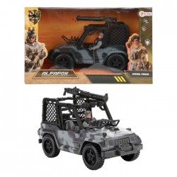Игрушечная машинка ALFAFOX Jeep + фигурка
