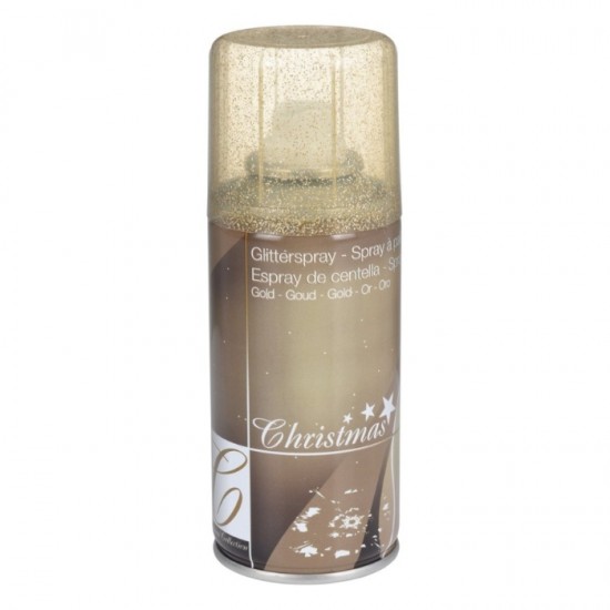 Флакон золотой краски с блестками NY, 150мл