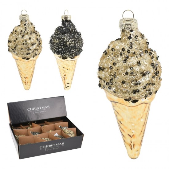 Елочное украшение NY - мороженое