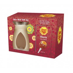 Kūstošais vasks + svečturis CHUPA CHUPS - Cherry Kūstošais vasks + svečturis CHUPA CHUPS - Cherry