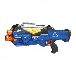 Игрушечный пистолет EDDY TOY, - голубовато-оранжевый.