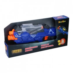 Игрушечный пистолет EDDY TOY, - голубовато-оранжевый. Игрушечный пистолет EDDY TOY, - голубовато-оранжевый.