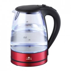 Elektriska tējkanna, LENTZ, 2200W, 1,7L,- sarkana Elektriska tējkanna, LENTZ, 2200W, 1,7L,- sarkana