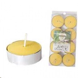 Цитронелла, чайные свечи, 8 шт.