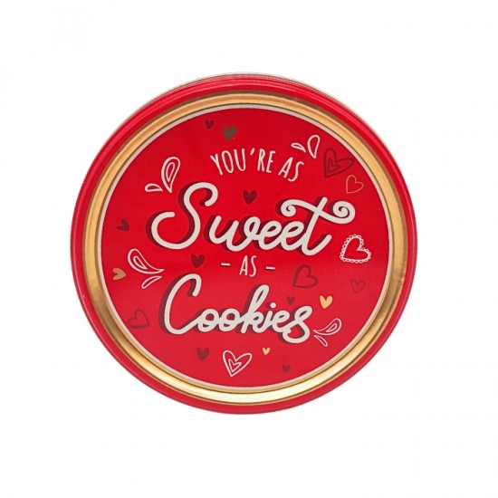 Cepumi sviesta metālā kastītē  HEART, 114g - Sweet as Cookies