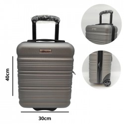 Ceļojumu koferis, LEONARDO,XXS- pelēks Ceļojumu koferis, LEONARDO,XXS- pelēks