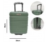 Ceļojumu koferis , LEONARDO,- zaļš